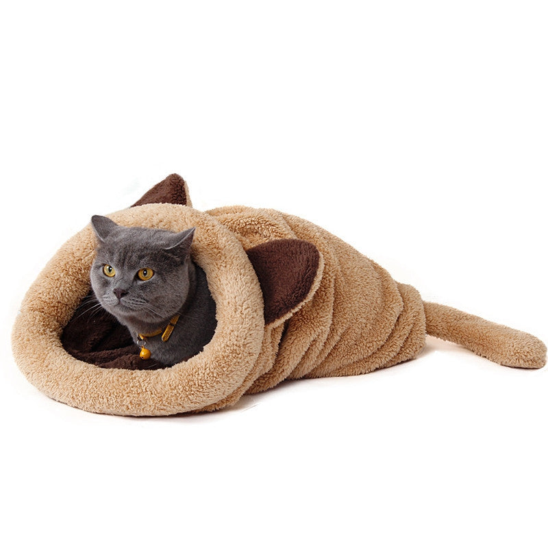 Cat Bed Soft Warm Cat House Pet Mats Puppy Cushion Rabbit Bed Funny Pet Products 4 Color