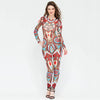 Playsuit Club Tribal Tattoo Sheer Mesh Print Jumpsuit - CELEBRITYSTYLEFASHION.COM.AU - 3