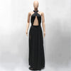 Long Maxi Dress Halter Sleeveless Split Bandage Party Dress - CELEBRITYSTYLEFASHION.COM.AU - 2