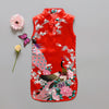 Fashion Chinese Style Flower Birds Cotton Children's Cloth Kids Qipao Dress Sleeveless Summer Girl's Dress - CelebritystyleFashion.com.au online clothing shop australia