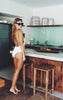 Backless Bandage Bathing Suit Thong Bodysuit One Piece Kylie Jenner Style - CelebritystyleFashion.com.au online clothing shop australia