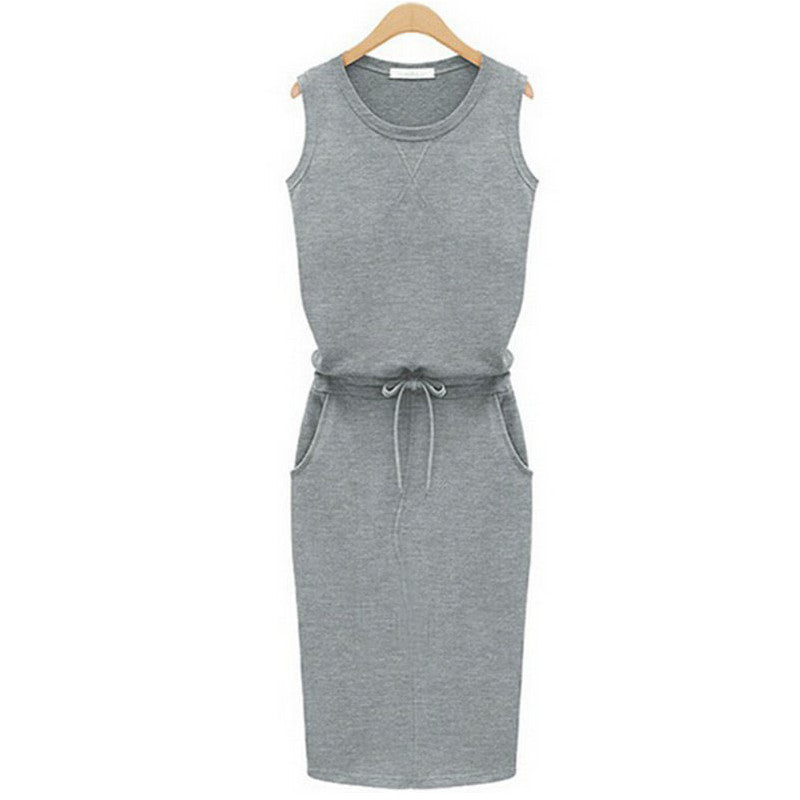 Gray hot sale casual dress