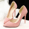 Women Pumps Fashion Sexy High Heels Shoes Women Pointed Toe Thin Heel Ladies Wedding Shoes Black Pink - CelebritystyleFashion.com.au online clothing shop australia