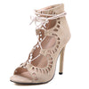 Women Pumps Brand Designer High Heels Cut Outs Lace Up Open Toe Party Shoes Woman Gladiator Sandals Women Ladies - CelebritystyleFashion.com.au online clothing shop australia