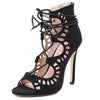 Women Pumps Brand Designer High Heels Cut Outs Lace Up Open Toe Party Shoes Woman Gladiator Sandals Women Ladies - CelebritystyleFashion.com.au online clothing shop australia