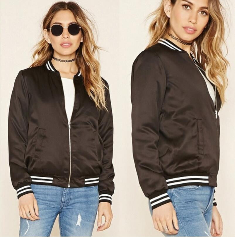 long bomber jacket ladies