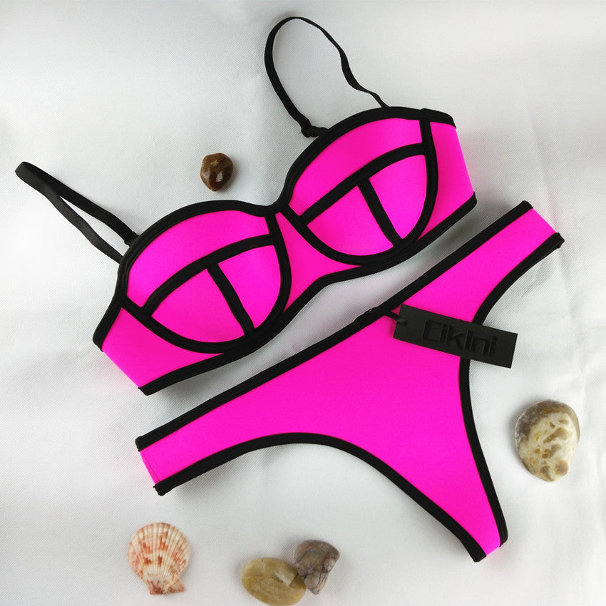 Swimwear Summer Women Biquini Bikini Women Sexy Swimsuit Bath Suit Pus